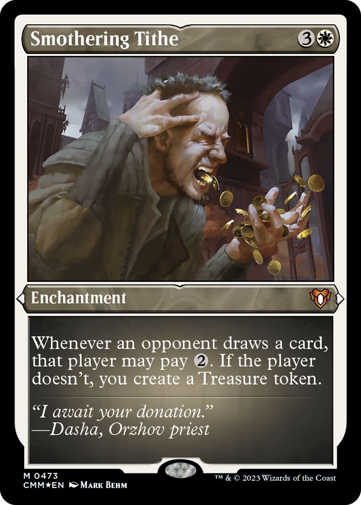 Image of Smothering Tithe (Foil Etched) [Commander Masters]