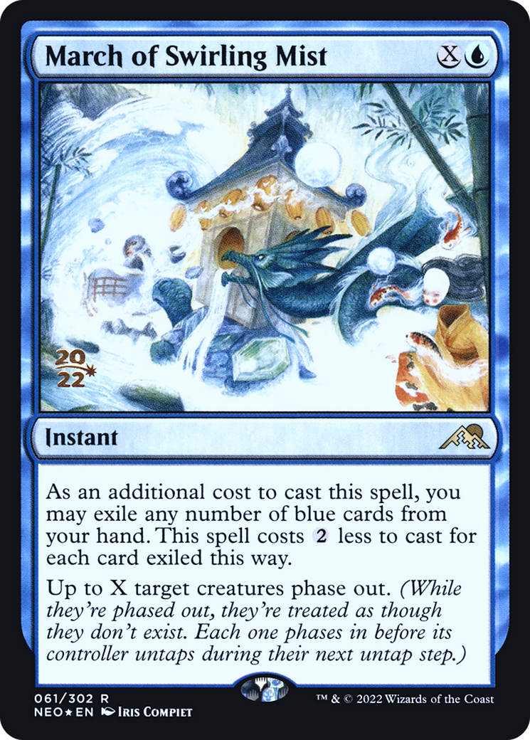 Image of March of Swirling Mist [Kamigawa: Neon Dynasty Prerelease Promos]
