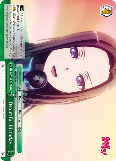 Image of Beautiful Birthday (BD/WE34-E24 C) (Parallel Foil) [Morfonica x RAISE A SUILEN]