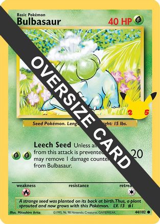 Image of Bulbasaur (44/102) (Jumbo Card) [First Partner Pack]