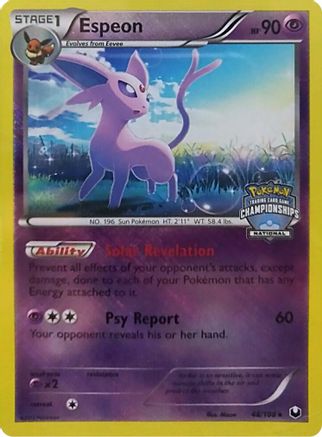 Image of Espeon (48/108) (National Championship Promo) [Black & White: Dark Explorers]