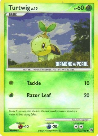 Image of Turtwig (103/130) [Burger King Promos: 2008 Collection]