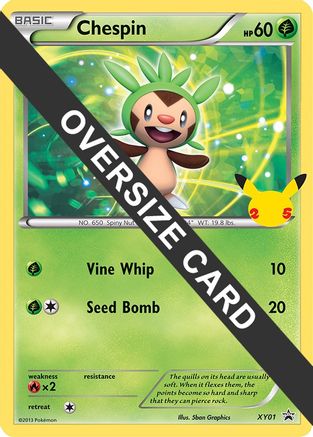 Image of Chespin (XY01) (Jumbo Card) [First Partner Pack]