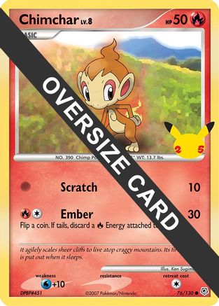 Image of Chimchar (76/130) (Jumbo Card) [First Partner Pack]