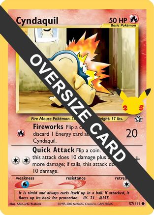 Image of Cyndaquil (57/111) (Jumbo Card) [First Partner Pack]