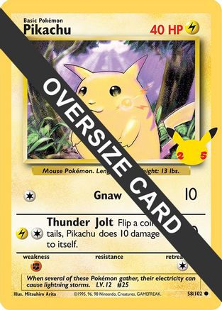 Image of Pikachu (58/102) (Jumbo Card) [First Partner Pack]