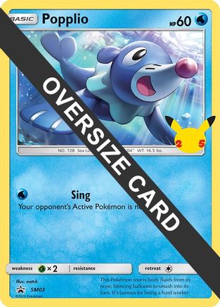 Image of Popplio (SM03) (Jumbo Card) [First Partner Pack]