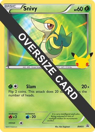 Image of Snivy (BW01) (Jumbo Card) [First Partner Pack]