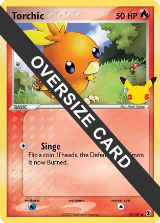 Image of Torchic (74/109) (Jumbo Card) [First Partner Pack]