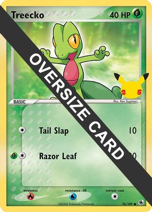 Image of Treecko (76/109) (Jumbo Card) [First Partner Pack]