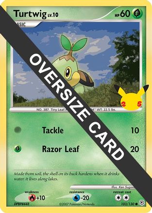 Image of Turtwig (103/130) (Jumbo Card) [First Partner Pack]