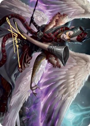 Image of Firja, Judge of Valor Art Card (Gold-Stamped Signature) [Kaldheim Art Series]