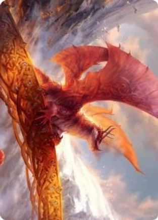 Image of Goldspan Dragon Art Card [Kaldheim Art Series]
