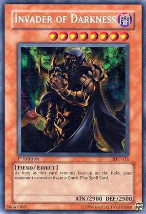 Image of Invader of Darkness [IOC-111] Secret Rare