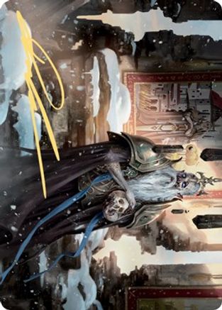 Image of Narfi, Betrayer King Art Card (Gold-Stamped Signature) [Kaldheim Art Series]