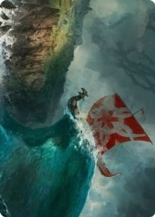 Image of Run Ashore Art Card [Kaldheim Art Series]