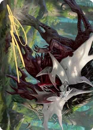 Image of Vorinclex, Monstrous Raider 1 Art Card (Gold-Stamped Signature) [Kaldheim Art Series]