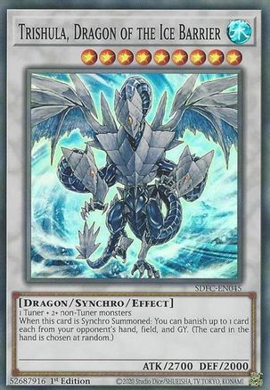 Image of Trishula, Dragon of the Ice Barrier [SDFC-EN045] Super Rare
