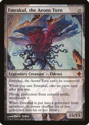 Image of Emrakul, the Aeons Torn (Rise of the Eldrazi) (OVER-004) - Oversize Cards