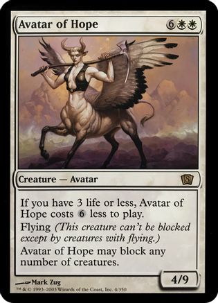 Image of Avatar of Hope (8th Edition) (OVER-004) - Oversize Cards