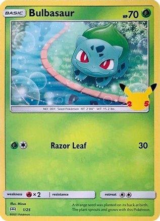 Image of Bulbasaur (1/25) [McDonald's 25th Anniversary]