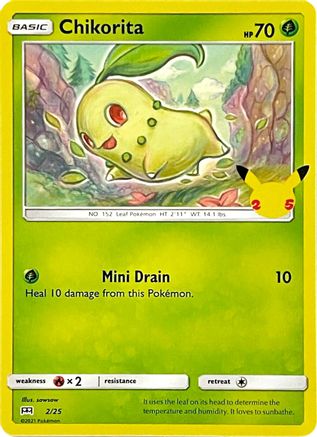Image of Chikorita (2/25) [McDonald's 25th Anniversary]