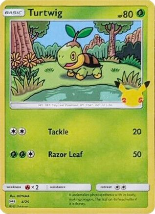 Image of Turtwig (4/25) [McDonald's 25th Anniversary]