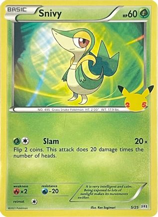 Image of Snivy (5/25) [McDonald's 25th Anniversary]