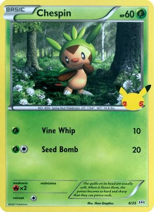 Image of Chespin (6/25) [McDonald's 25th Anniversary]