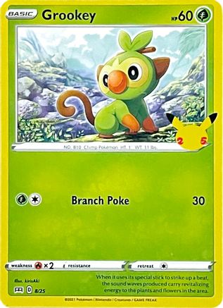 Image of Grookey (8/25) [McDonald's 25th Anniversary]