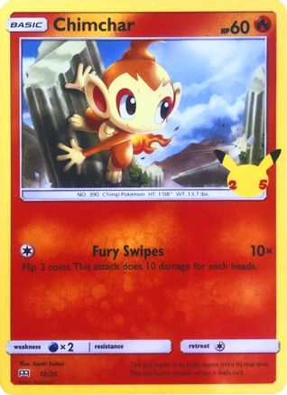 Image of Chimchar (12/25) [McDonald's 25th Anniversary]