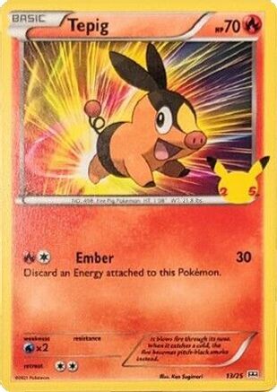Image of Tepig (13/25) [McDonald's 25th Anniversary]