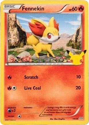 Image of Fennekin (14/25) [McDonald's 25th Anniversary]
