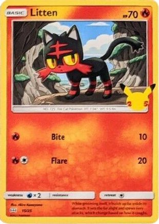 Image of Litten (15/25) [McDonald's 25th Anniversary]