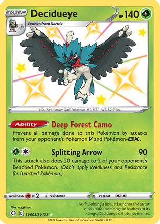Image of Decidueye (SV003/SV122) [Sword & Shield: Shining Fates]