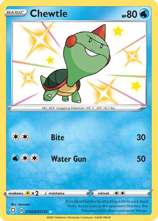Image of Chewtle (SV028/SV122) [Sword & Shield: Shining Fates]