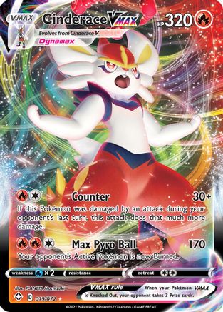 Image of Cinderace VMAX (019/072) [Sword & Shield: Shining Fates]