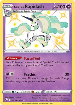 Image of Galarian Rapidash (SV048/SV122) [Sword & Shield: Shining Fates]