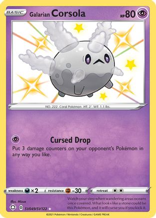 Image of Galarian Corsola (SV049/SV122) [Sword & Shield: Shining Fates]