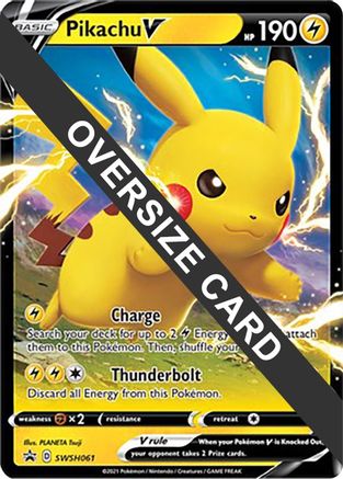 Image of Pikachu V (SWSH061) (Jumbo Card) [Sword & Shield: Black Star Promos]