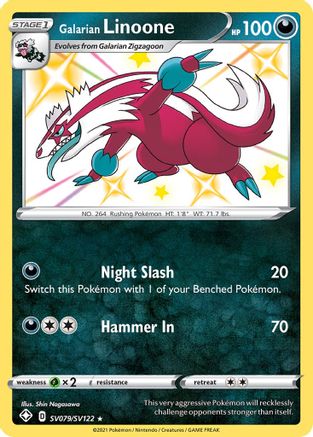 Image of Galarian Linoone (SV079/SV122) [Sword & Shield: Shining Fates]