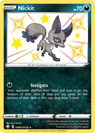 Image of Nickit (SV081/SV122) [Sword & Shield: Shining Fates]