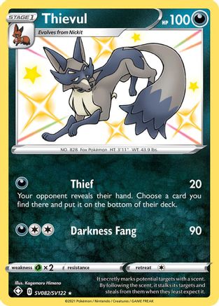 Image of Thievul (SV082/SV122) [Sword & Shield: Shining Fates]