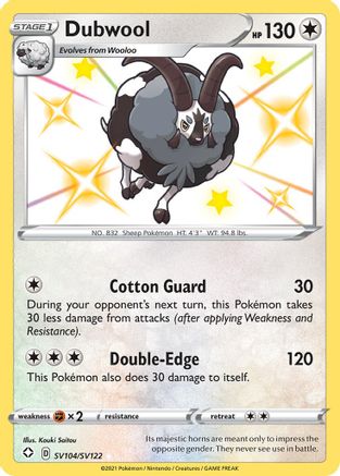 Image of Dubwool (SV104/SV122) [Sword & Shield: Shining Fates]