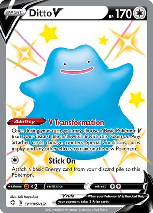 Image of Ditto V (SV118/SV122) [Sword & Shield: Shining Fates]