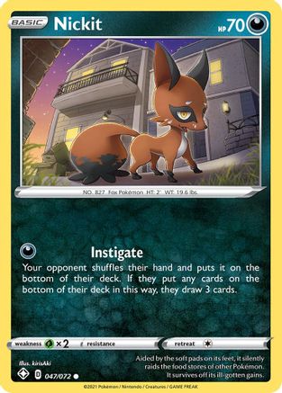 Image of Nickit (047/072) [Sword & Shield: Shining Fates]