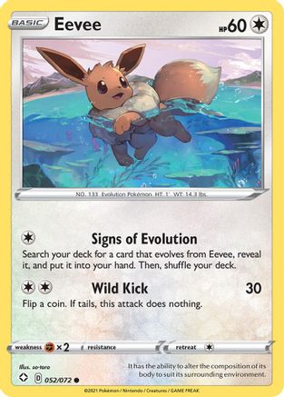 Image of Eevee (052/072) [Sword & Shield: Shining Fates]
