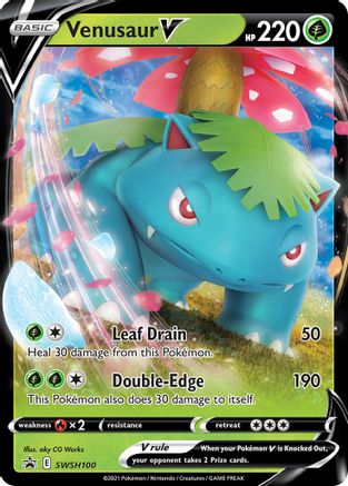 Image of Venusaur V (SWSH100) [Sword & Shield: Black Star Promos]