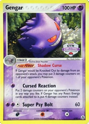 Image of Gengar (5/92) (Gym Challenge) [EX: Legend Maker]