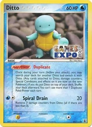 Image of Ditto (64/113) (Games Expo Exclusive) [EX: Delta Species]